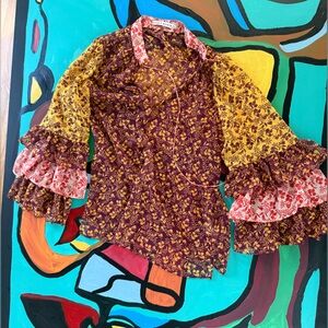 Alice + Olivia Floral Blouse